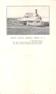 c.1905 Social Studio Bristol RI Postkarte - Bild 1 von 2