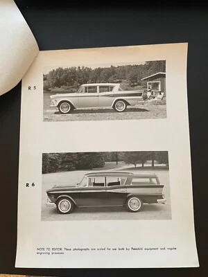 AMC Nash Rambler 1959 6 Rebel & Station Wagon foto y lanzamiento de relaciones públicas 1958 Foto 1 de 3