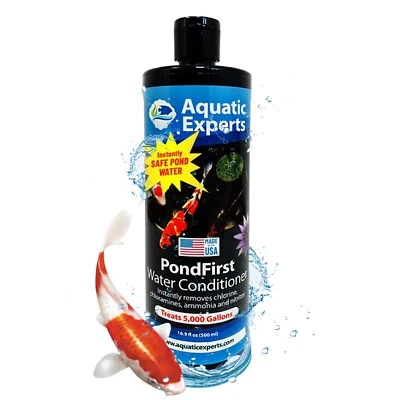 Aquatic Experts PondFirst Pond Water Conditioner, Concentrated Dechlorinator