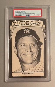 Mickey Mantle 1973-80 TCMA All-Time Greats Postcard - PSA 5 - Picture 1 of 2