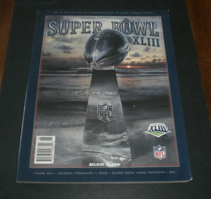 2009 SUPER BOWL XLIII OFFICIAL PROGRAM STEELERS vs CARDINALS - Picture 1 of 2