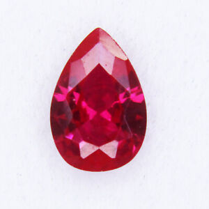 2.90 Ct Treated Ruby Pear Shape Loose Gemstone For Ring And Pendant