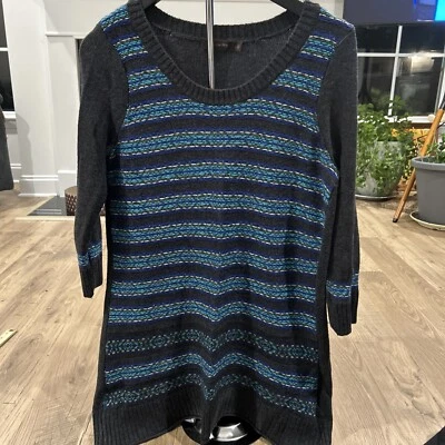 Suéter túnica tejido largo The Limited grande para mujer Foto 1 de 4