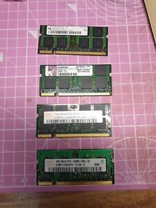 4 x 1 GB DDR2 LAPTOP MEMORY RAM SO-DIMM  PC2-5300S Hynix Kingston Infeon