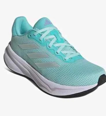 阿迪达斯 Response 跑步运动鞋半闪光灯 Aqua Gree IH6016 女式尺码 — 第 1/4 张图片