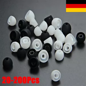 20-200X Silikon Ohrstöpsel Earbuds Set für Diverse Ohrhörer In-Ear Eartips DE - Bild 1 von 18