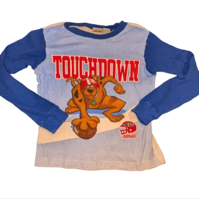 Boys Scooby Doo football vintage top size 12 youth - Image 1 of 4