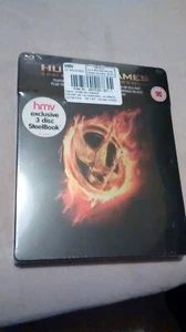 HUNGER GAMES STEELBOOK COLLECTORS EDITION (3 DISC) BLU RAY/ DVD NEW SEALED - Picture 1 of 2