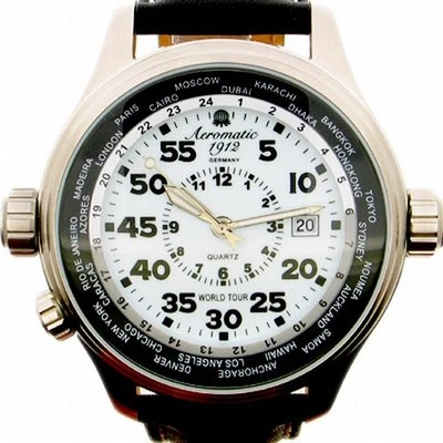 German Aeromatic 1912 Worldtour OBSERVER Luminous A1268 - Image 1 of 4