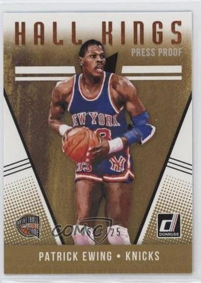 2018-19 Panini Donruss Hall Kings Press Proof Orange /125 Patrick Ewing #11 HOF - Image 1 of 2