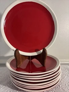 SLEIGH BELL BISTRO Christmas Tabletop Appetizer Plates Dia. 7.87” Lot 9 NEW - Picture 1 of 6