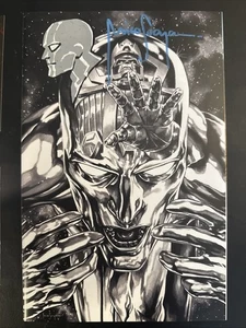 Death of the Silver Surfer #1 -Mico Suayan VIRGIN/SIGNED/REMARKED Sketch Ltd 500 - Picture 1 of 15