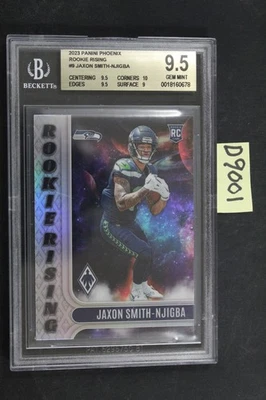 2023 Panini Phoenix - Rookie Rising Jaxon Smith-Njigba #RIS-9 SEA BGS 9.5 (D9001 - Image 1 of 2