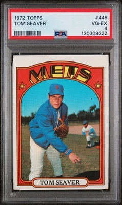 Topps Tom Seaver #445 1972 PSA grado 4 en muy buen estado-excelente Foto 1 de 2