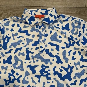 Redvanly Barres Golf Polo Neu mit Etikett Herren Medium Marine authentisch sportlich Tarnmuster - Bild 1 von 6