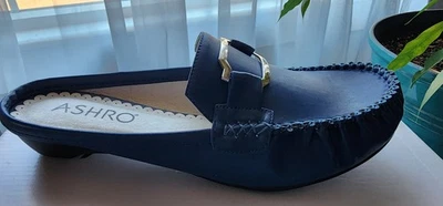 Ashro Rush Hour Womens Slide Mule Shoe  Blue 8.5M New In The Box - Image 1 of 4