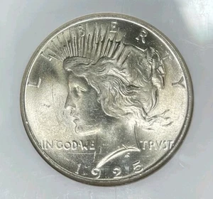 Dólar de plata de la paz 1925 ~ NGC MS 63 ~ HERMOSA MONEDA ~ REF#15-087 - Imagen 1 de 4