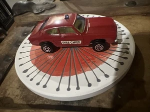 Vintage Corgi Juniors Whizzwheels Ford Capri Fire Chief Car Made Great Britain - Picture 1 of 10