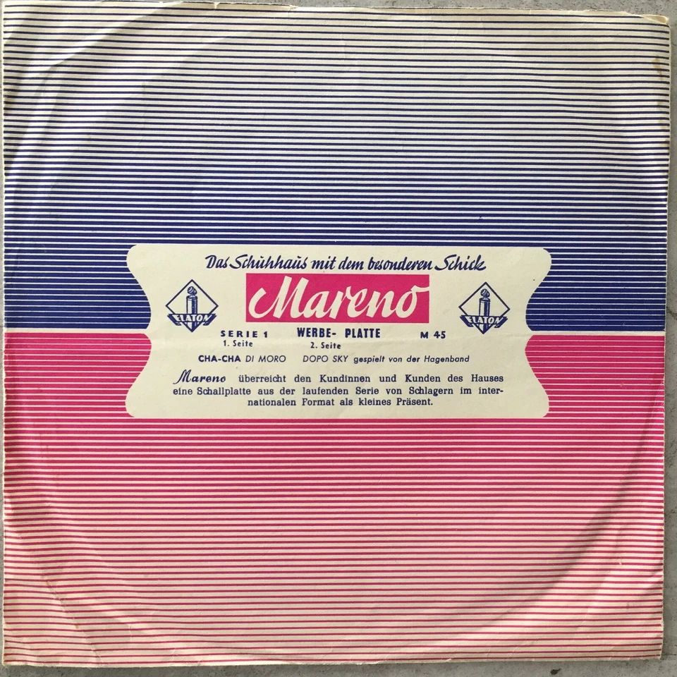 Hagenband: Cha-Cha di Morro / Dopo Sky (Schuhhaus Mareno Werbeflex Elaton / NM) - Bild 1 von 3