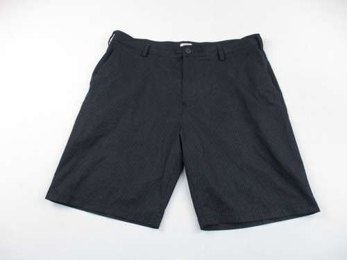 Pantaloncini da golf Adidas da uomo 36 neri a righe chino stretch prestazioni