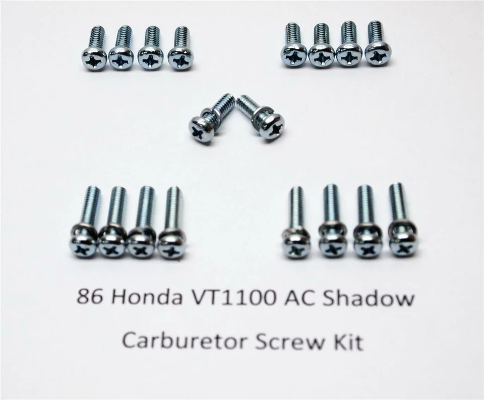 Kit de tornillos para carburador de sombra de CA Honda VT1100 86 NUEVO Foto 1 de 1