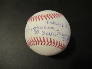 Reggie Jackson (Multi. Inscrip.) Signed Baseball Autograph Auto Beckett Z08889 - Picture 1 of 1