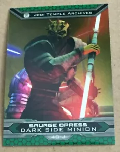 2015 TOPPS CHROME STAR WARS PERSPECTIVES SAVAGE OPRESS #40-J - Picture 1 of 2