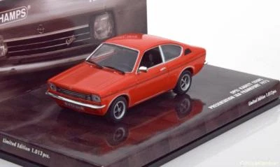 OPEL KADETT C COUPE IAA FRANCFORT 1973 RED MINICHAMPS 436045620 1/43 PRESENTATIO - Photo 1/2