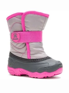 Kamik Snowbug 5 Snow Boot Gray/Pink Toddler Size 8  - Picture 1 of 7