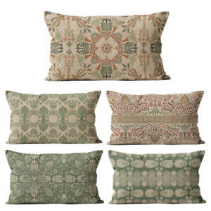 Green Geometric Cushion Cover Rectangle 30x50 Pillow Case Sofa Decoration