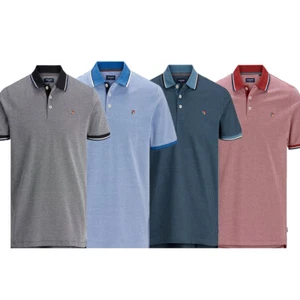 Camisa polo para hombre Jack & Jones Bluwin con punta de contraste premium - Imagen 1 de 74