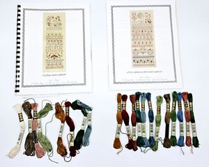 Sampler House Cross Stitch Lot - 2 Patterns Eileen J. Bennett Instruction Thread - Picture 1 of 10