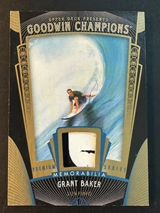 Grant Baker 2015 Upper Deck Goodwin Champions Premium Series Patch # /50 Surfing - Picture 1 of 2
