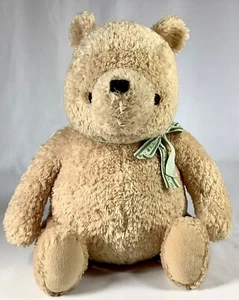 Disney Classic Winnie Puuh Plüschbär hellbraun Haferflocken Fell bedruckt Stoffband - Bild 1 von 7