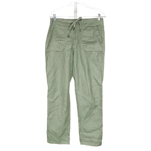 J. Crew Women's Straight Twill Pants - Green - Picture 1 of 4