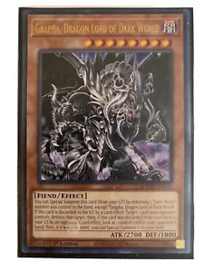 YUGIOH Dark World Fabled Deck Complete 40 - Cards with BRAND NEW SLEEVES - Picture 1 of 19