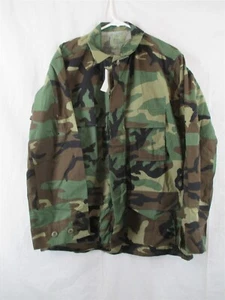 BDU Hemd/Mantel Medium Regular Hot Weather Ripstop Woodland Camo USGI Army Neu mit Etikett - Bild 1 von 3