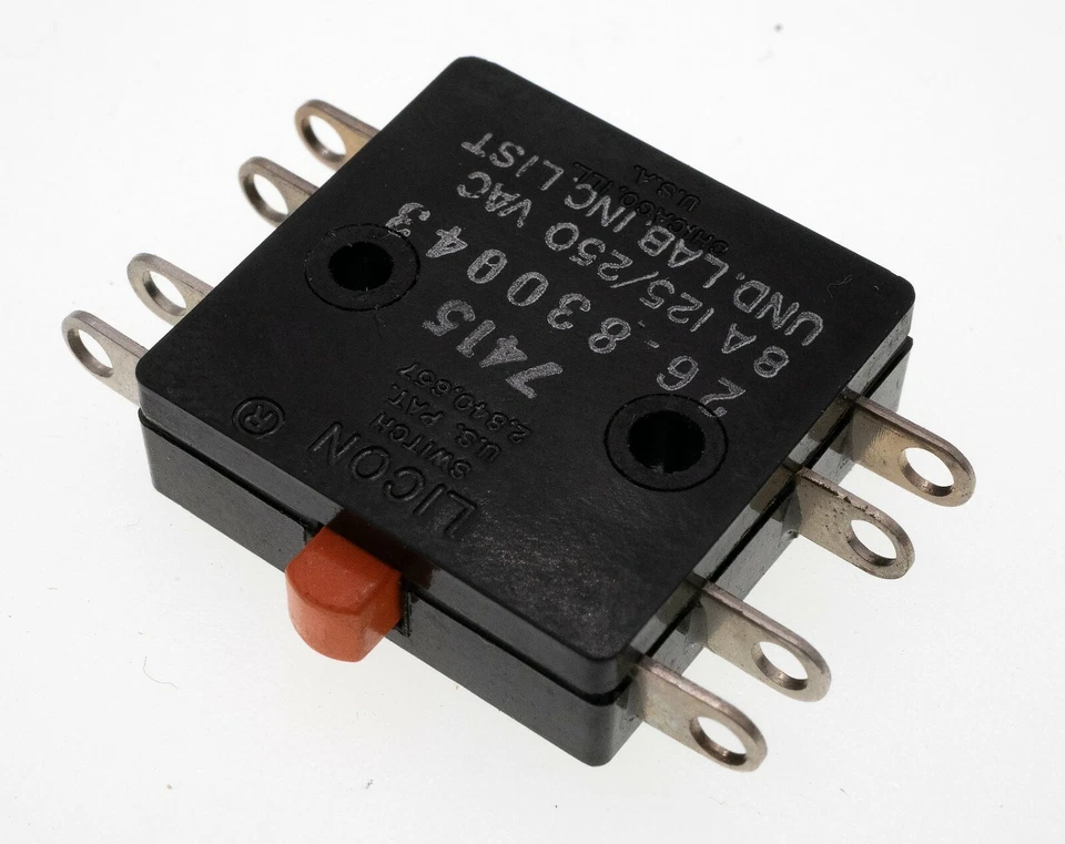 Licon 26-830043 Limit Switch, 4PST (2-NO, 2-NC), 8A @ 125/250VAC, NOS (LOT of 4) - Image 1 of 1