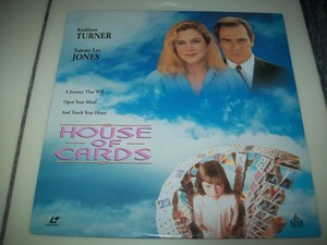 HOUSE OF CARDS Laserdisc LD VERY GOOD VERY RARE KATHLEEN TURNER TOMMY LEE JONES!