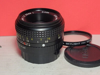 Lente de enfoque manual Ricoh XR Rikenon 1:2 50 mm L montura K para Pentax ..... #312902 Foto 1 de 4
