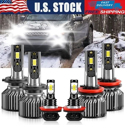 Combo de bombilla antiniebla alta baja súper brillante para Land Rover LR2 2009 LED faro LED Foto 1 de 4