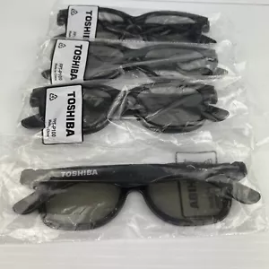 Toshiba 3D Movie Glasses Individually Sealed FPT-P100 Set 4 - Picture 1 of 8