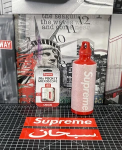 NEW SUPREME Pocket Microscope Keychain & SIGG 0.6L Red Water Bottle + STICKERS - Picture 1 of 7