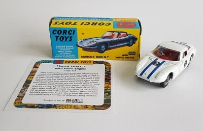 Corgi Model Club No. 324, Marcos 1800 GT, Racing Number 2, Superb Mint Condition - Image 1 of 4