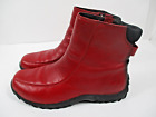 New SIMPLE Sturdy Red Ankle Boots Sz 10 Cute