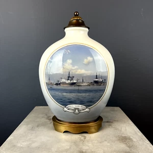 Unique 1934 Christian Benjamin Olsen Royal Copenhagen Bronze ship boat port vase - Picture 1 of 15