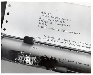 ITHistory (1965) IBM PHOTO Computer Assisted Instruction Test (Caption) - Picture 1 of 2