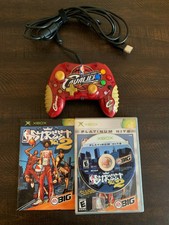 NBA Street Vol. 2 (Platinum Hits) (Xbox) - Complete & Mad Catz Xbox Controller S