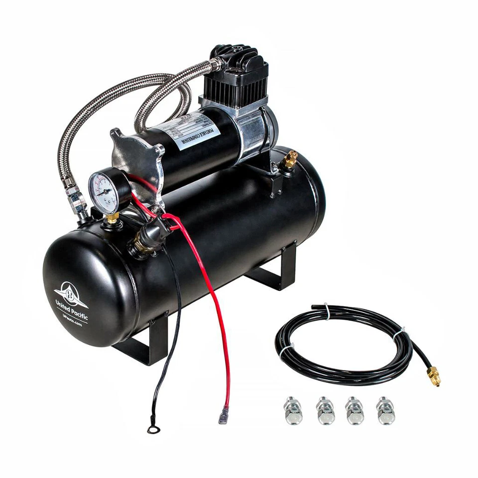 Heavy Duty 12V 140 PSI Air Compressor Motor & Tank Kit for Train Horn & Off Road - Image 1 of 4