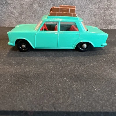 Vintage Lesney Matchbox Series No.56 Fiat 1500 Teal Green Red Interior - Image 1 of 4